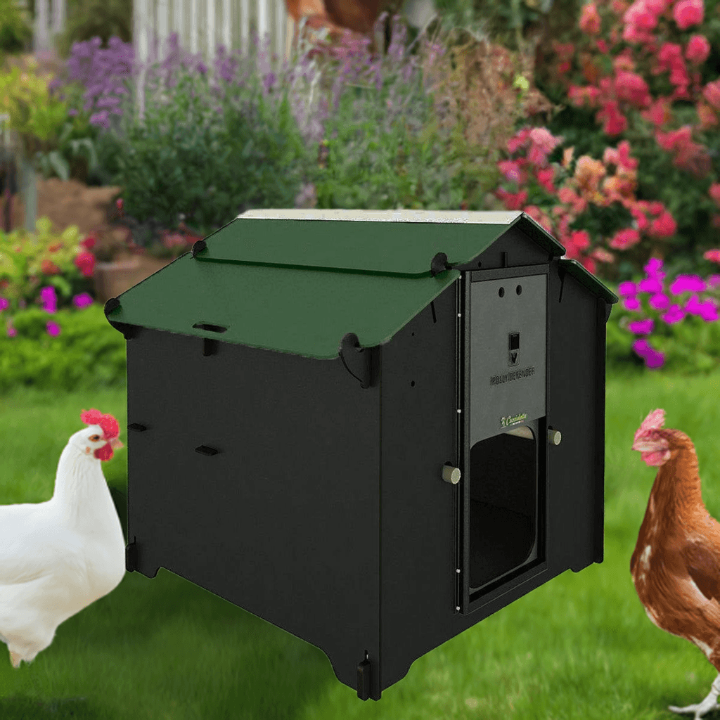 Easicoop Eco HPL chicken coop 6 bird birds (Black)